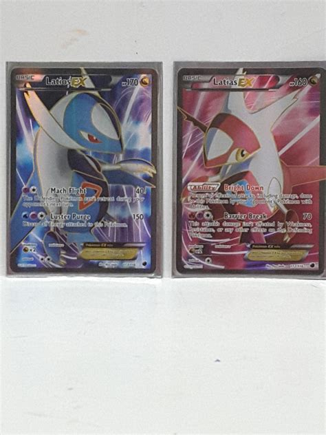 English Pokemon Latios Ex Latias Ex Full Art