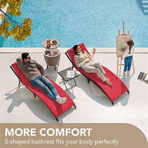 Snapklik Devoko Patio Chaise Lounge Sets Outdoor Rattan