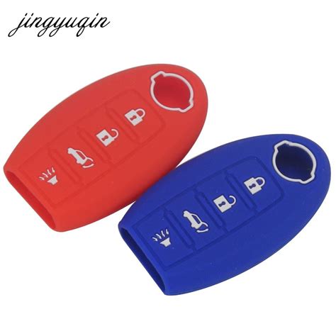 Jingyuqin Silicone Key Case For Nissan Altima Maxima Sentra Teana