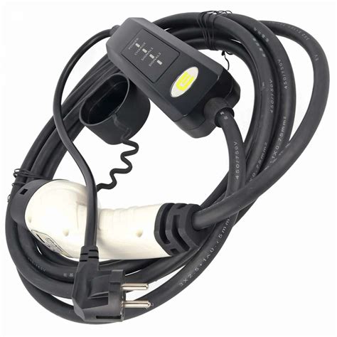 Ladekabel für Elektroautos mit SchuKo Stecker auf Typ 2 Mode2 230V 16A