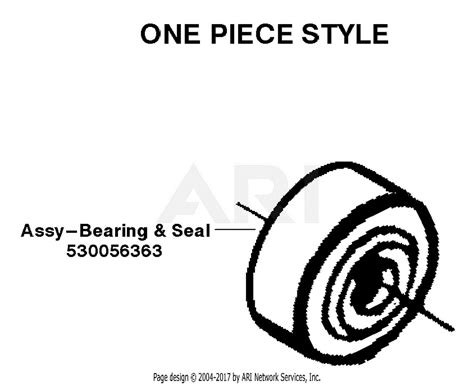 Poulan 2900 Gas Saw Type 3 Parts Diagram For Bearing And Seal One Piece Style