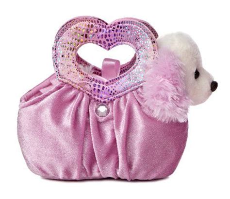 Aurora World Fancy Pals Plush Toy Pet Carrier Pastel Pink Heartfelt
