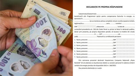 VIDEO Model de declaraţie pentru compensarea facturilor la curent