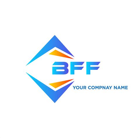 BFF abstract technology logo design on white background. BFF creative ...