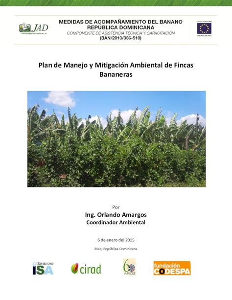 Pdf Plan De Manejo Y Mitigación Ambiental De Fincas