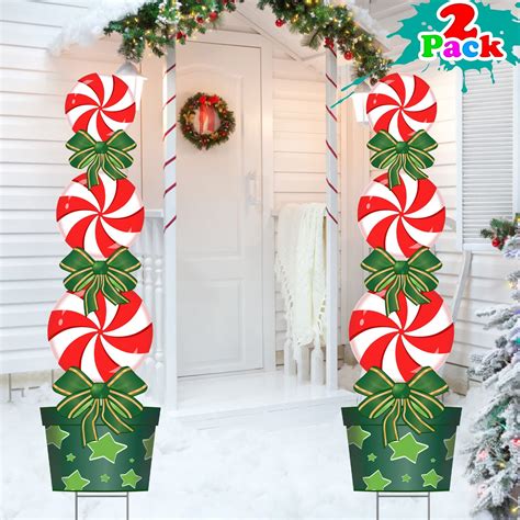 Christmas Decorations Outdoor Pack In Xmas Yard Stakes Signs