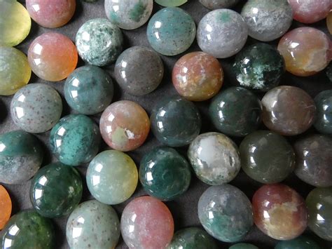 3 Pack 10x5mm Natural Indian Agate Gemstone Cabochon Round Cabochon