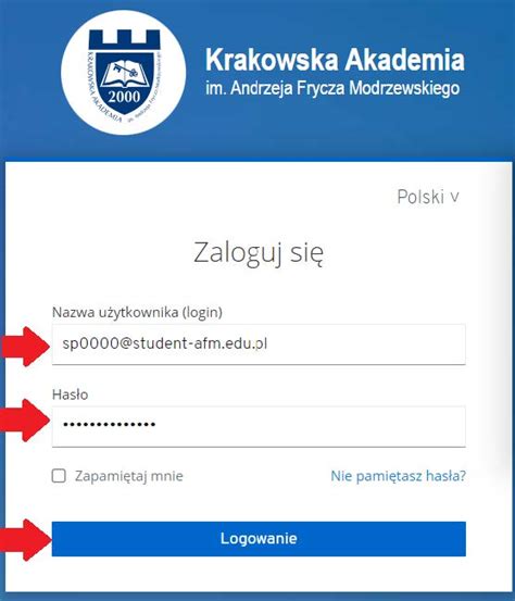 Instrukcja Logowania SŁuchacza StudiÓw Podyplomowych Krakowska