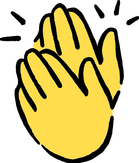 clapping hands Doodle Hand icons emoji sticker 49069344 Vector Art at ...