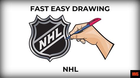 Easy Drawing Nhl Logo How To Draw Nhl Team Logos Nhl Logo Youtube