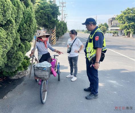 觀傳媒 雲嘉南新聞 百歲人瑞外出體力不支 北港暖警護送返家