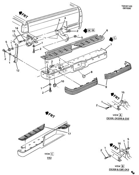 C1500 Pickup 2wd Bumperrear Chevrolet Epc Online