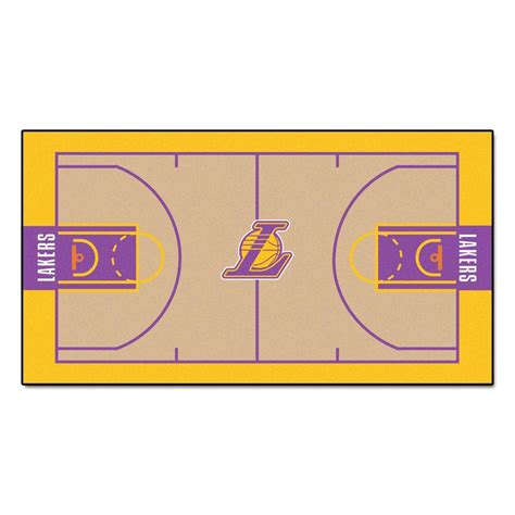 Fanmats Nba Los Angeles Lakers Ft X Ft Large Court Runner Rug