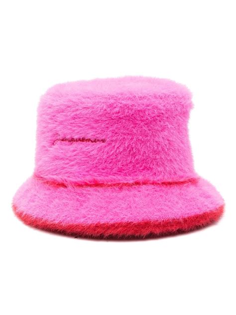 Jacquemus Le Bob Neve Bucket Hat In Pink ModeSens