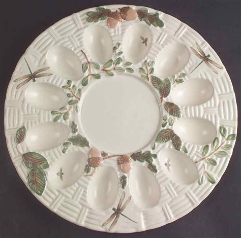 Naturewood Sculpted Deviled Egg Plate By Pfaltzgraff Replacements Ltd