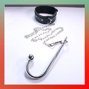 BDSM Anal Hook And Collar Anal Toy BDSM Bondage Etsy Sweden