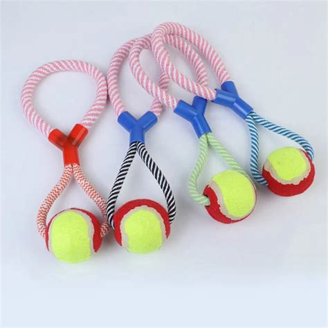 Aliexpress.com : Buy Rope Dog toy Multicolor For Dog Double Knot Cotton ...