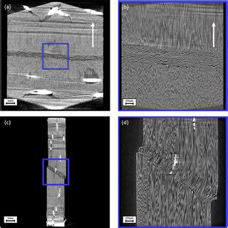 Cross sections through the reconstructed specimen with UD fibres with ...