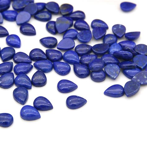 Lapis Lazuli Pear Cabochon Calibrated Gemstone Aaa Lapis Lazuli With