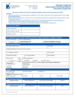 Fillable Online Request Form For Equivalency In Fax Email Print