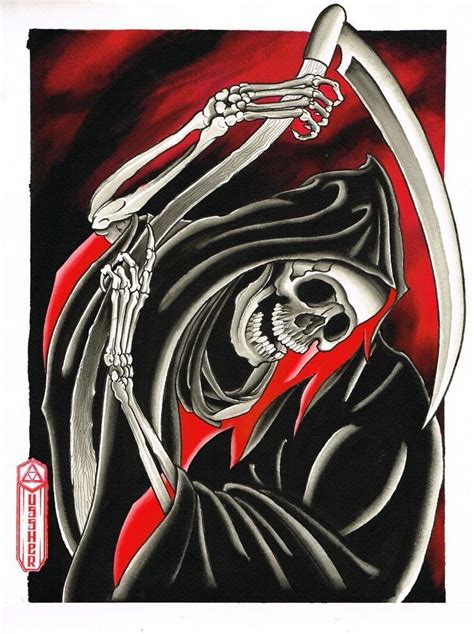 Pin by Weißer Hai on Sensenmann Dark art tattoo Grim reaper tattoo