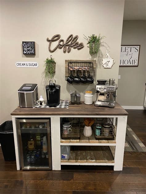 Coffee Bar Ideas With Mini Fridge