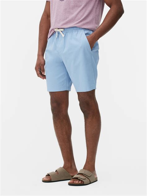 Men S Light Blue Drawstring Bermuda Shorts Primark