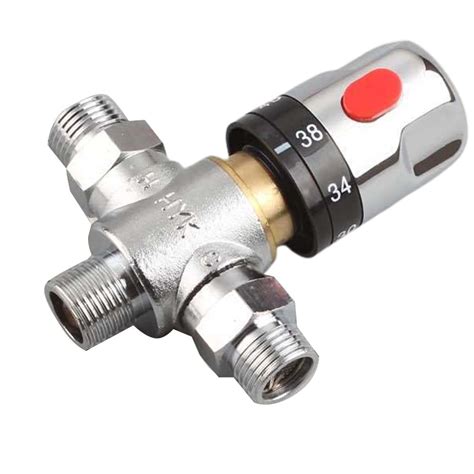 Leye G12 3 Way Thermostatic Mixing Valve Solar Energy Brass Thermostatic Water Mixing Valve