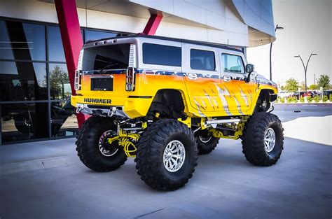 Custom Yellow Hummer H2