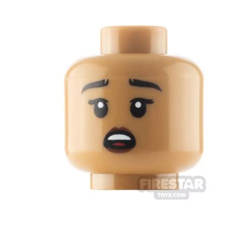 Firestar Custom Printed Minifigure Head Sh Scared Female