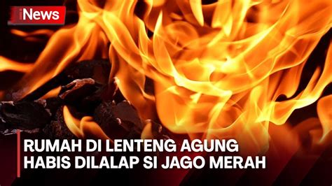 Kebakaran Melanda Sebuah Rumah Di Lenteng Agung Akibat Korsleting