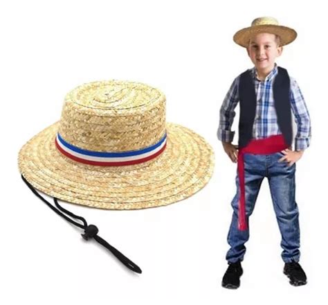 Sombrero Infantil Chupalla Huaso Fiestas Patrias Talla Unica Cuotas