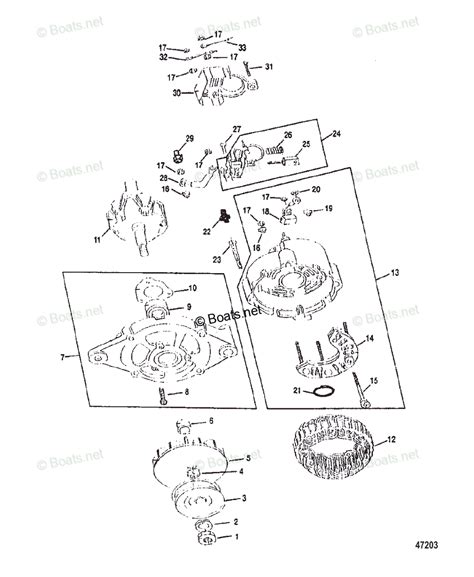 Mercruiser Sterndrive Gas Engines Oem Parts Diagram For Alternator Mando