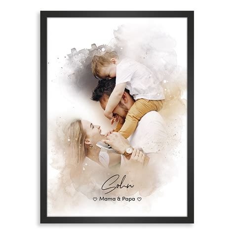 Kunstdruck Poster Nr 8 Aquarell Als Personalisiertes Geschenk Mit