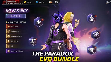 NEW PARADOX EVO BUNDLE FREE FIRE L FREE FIRE NEW EVENT L FF NEW EVENT L