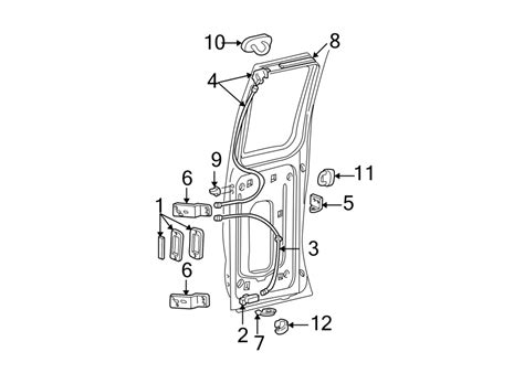 Ford E 350 Super Duty Door Latch Assembly Hinged Rear Door 6c2z15264a01aa North Park