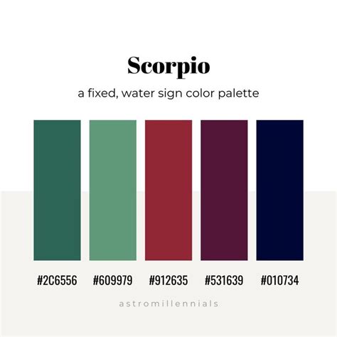 13 Scorpio Color Palette SamanthaYorick