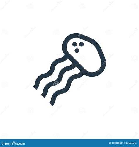 Jellyfish Icon In Cartoon Style Vector Illustration Cartoondealer