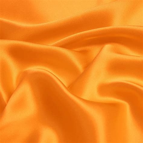 Orange Silk Fabric