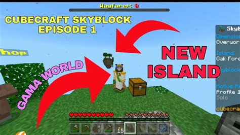 New Island In Minecraft Skyblock Cubecraft Skyblock Ep Youtube