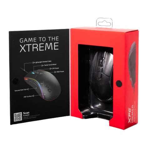 XPG Primer RGB Gaming Mouse PRIMER BKCWW