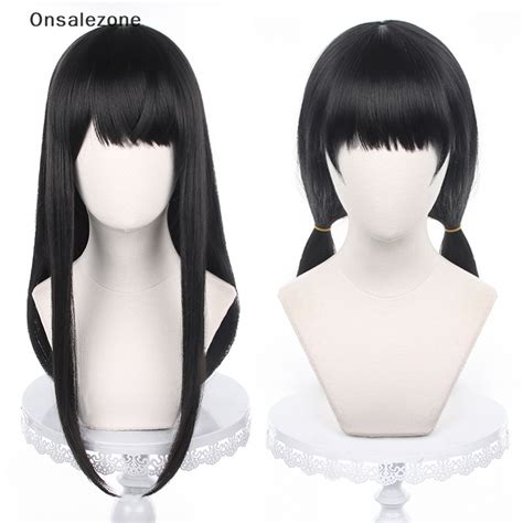 Onph Anime Chain Man Mitaka Asa Cosplay Wig Asa Mitaka Cm Long Black