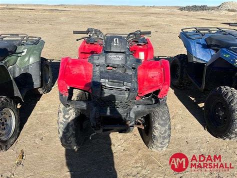 Honda Rancher Atv Gasoline Adam Marshall Land Auction Llc