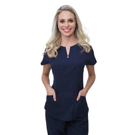 Scrub Feminino Queen Azul Marinho FAÍKO Jalecos