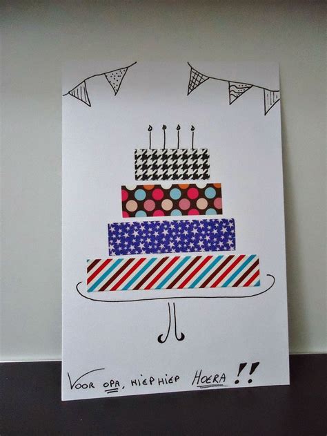 Happy Birthday Cards Handmade Simple Birthday Cards Washi Tape Cards