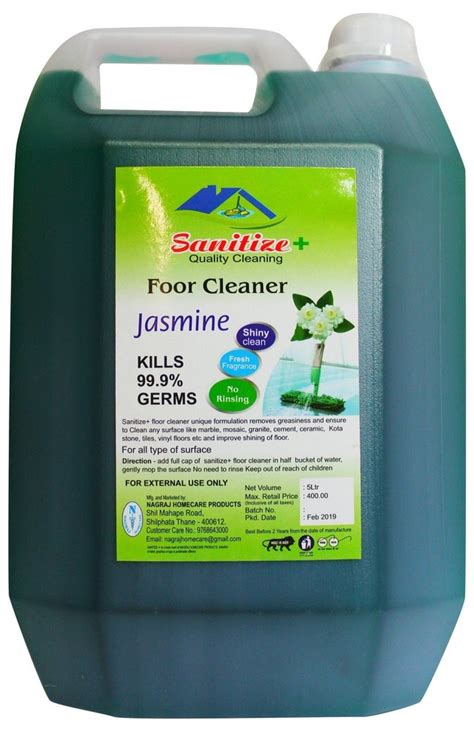 5 Litre Sanitize Jasmine Liquid Floor Cleaner At Rs 180 Can Floor