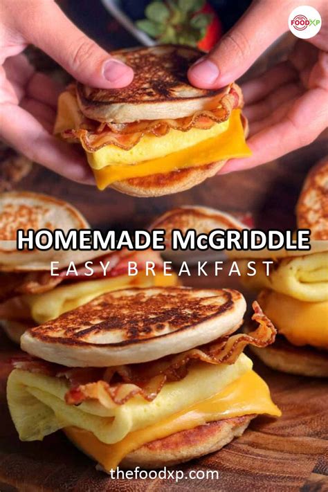 How To Make Mcdonald’s Mcgriddle At Home Recipe Recipes Homemade Sausage Bacon Egg And Cheese