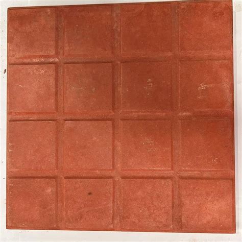 Red Square Cement Parking Tile Size 2x2 Feet 600x600 Mm At Rs 24