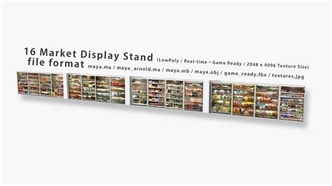 3d Market Display Stand 3d Model