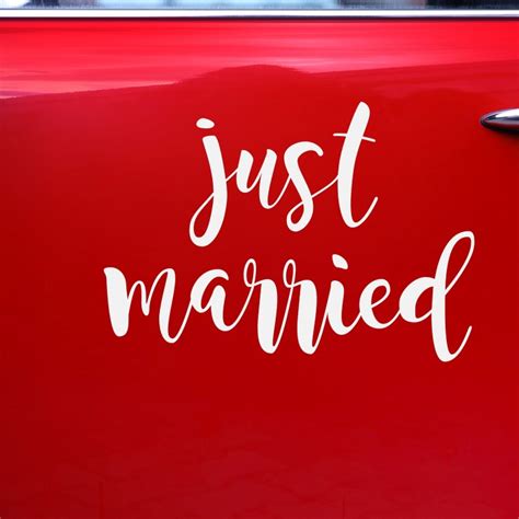 Stickers Pour Voiture Just Married Fiesta Republic